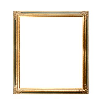 Empty picture frame on white background
