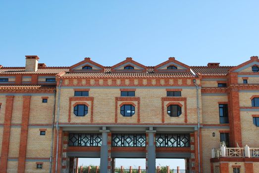 ancient and traditional residential brick building