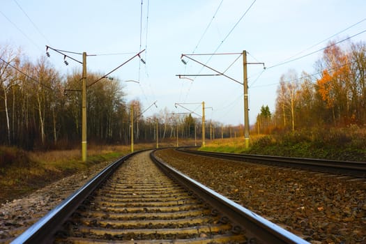 Railway autumn