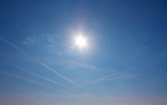 blue sky, natural sun