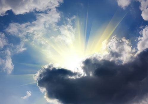 blue sky background