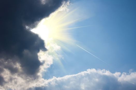 blue sky background