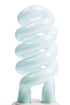 Energy efficient light bulb isolated on the white background