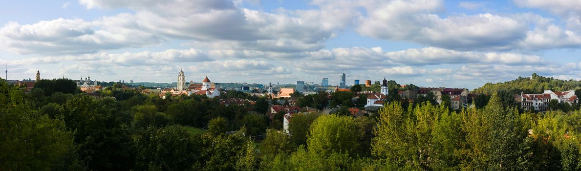 Panorama of Vilnius