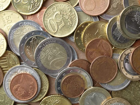 Background of Euro coins money (European currency)