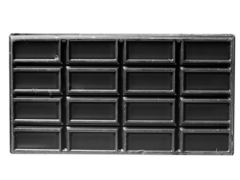 Detail of dark chocolate tablet