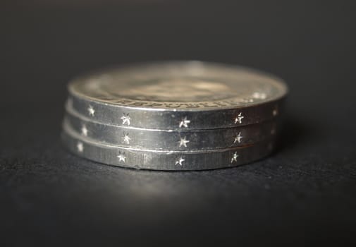 1 Mark coins from the DDR (East Germany) - Note: no more in use since german reunification in 1989