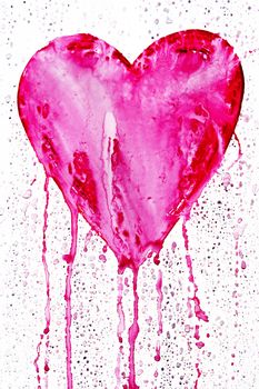 Detail of the bleeding heart - symbol of love