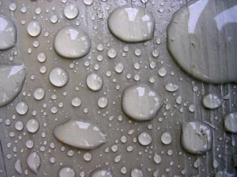 Close-up on water drops