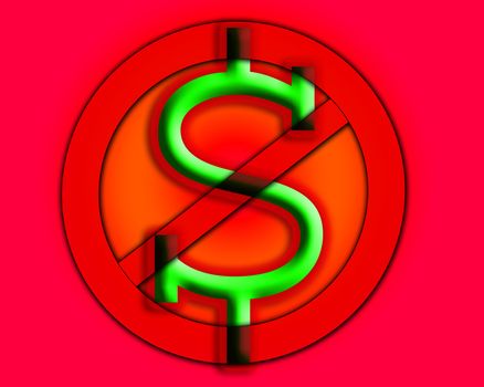 Concept image representing anti capitalism.