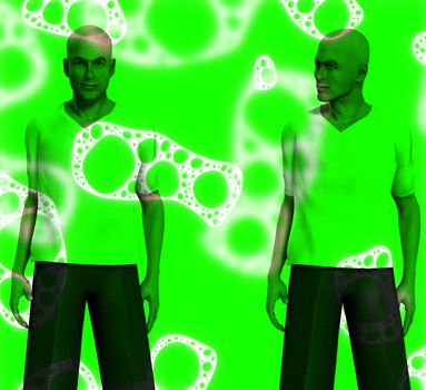 Concept image about the swine flu pandemic.
