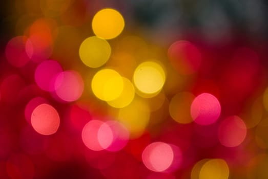 Abstract christmas lights as background