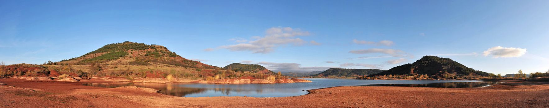 lake of Salagou in Languedoc Roussillon, France