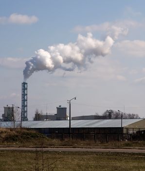 Smoke from a pipe manufacturing