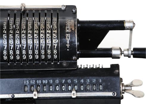 retro mechanical adding machine