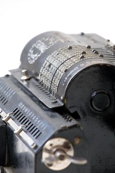 retro mechanical adding machine