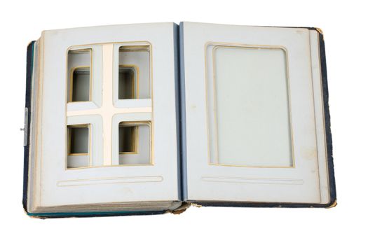 old photoalbum opened
