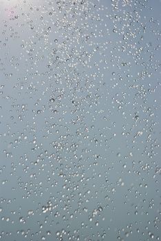The photo water flowing in the shower