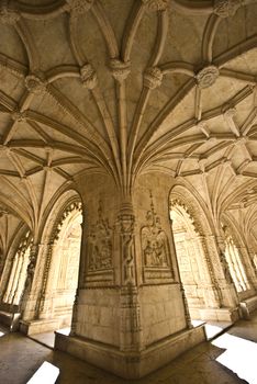 detail of the beautiful cloister of the monastery