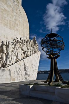 famous monumemt for the discoveries in Belem