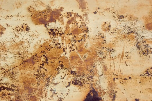 Photo the texture of rusty painted metal