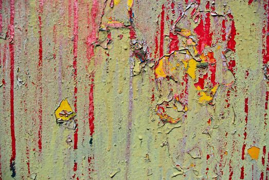 old rusty iron surface with paint stripped