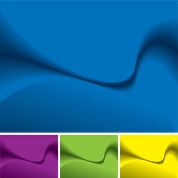 Smooth abstract wave background with color variation and wave effect