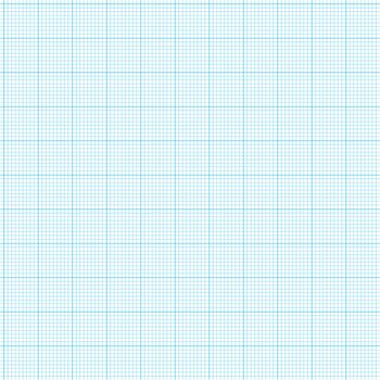 blue grid graph paper with various size lines