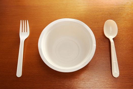 Disposable dishware table setting