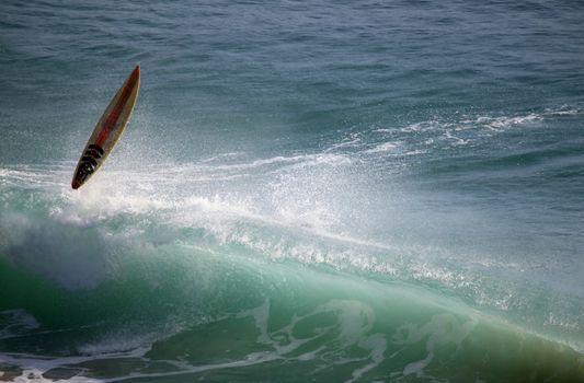 Big wave crashes on to the shore. Indian ocean