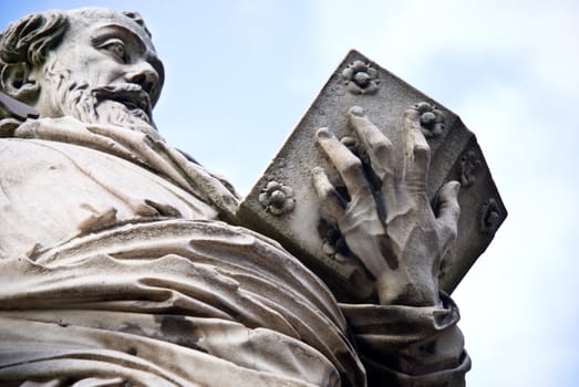 Statue of San Paolo on Ponte Sant'Angelo (1463-1464) Rome, Italy.