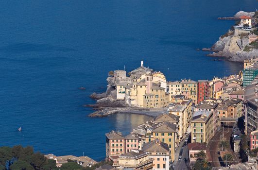 Camogli is a  characteristic famous little town near Genoa, Italy