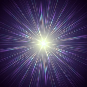 abstract lens flare light over violet background