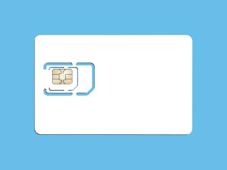 An image of a smart card for cell phones