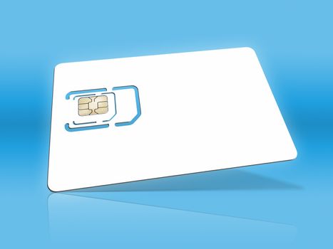 An image of a smart card for cell phones