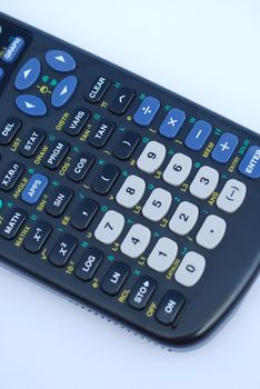 photo of a graphics calculator on white background