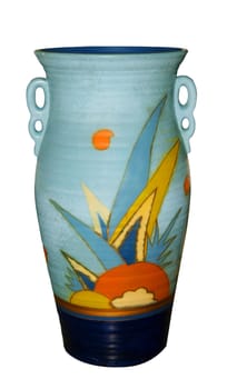 Art Deco Vase isolated with clipping path           