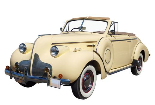 1939 Buick Straight Eight Convertible isolated with clipping path           