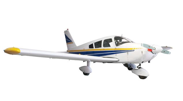 Light Aircraft isolated with clipping path
     