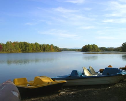 Pedalos after a busy summer