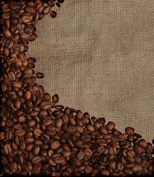 Coffee beans background