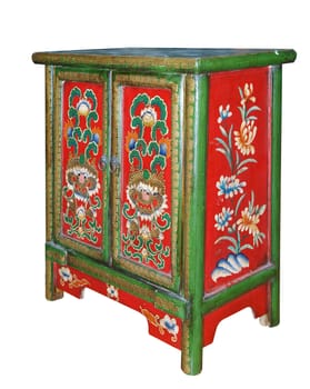 Ornate Cabinet isolated with clipping path           