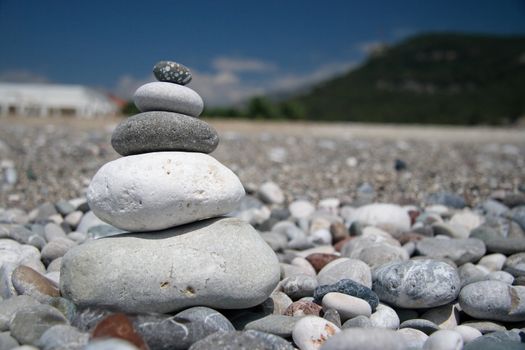 Stones on the beach