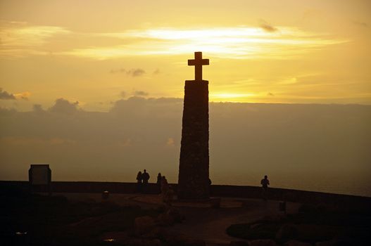 sunset cross cloud religion sky shape spirituality god silhouette