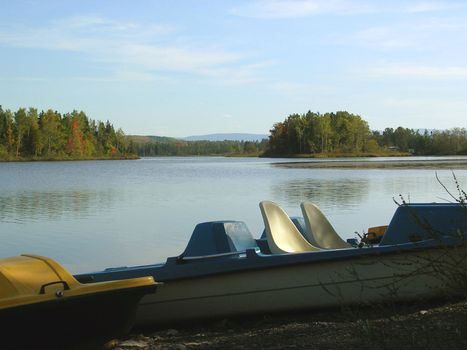 Pedalos after a busy summer