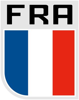 Illustration an icon of the Flag of france