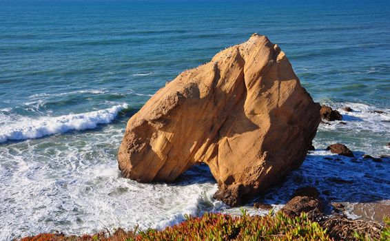 Portugal Santa Cruz. Ocean; sea;rock;nature