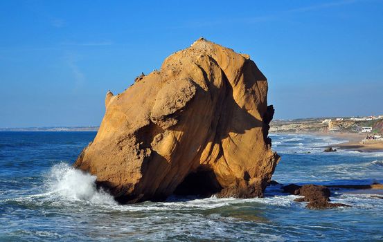 Portugal Santa Cruz. Ocean; sea;rock;nature