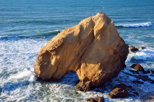 Portugal Santa Cruz. Ocean; sea;rock;nature