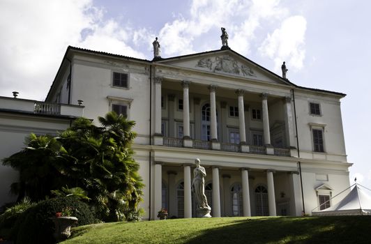 Facade of an Italian Villa in Piemonte, close to Turnin - Italy